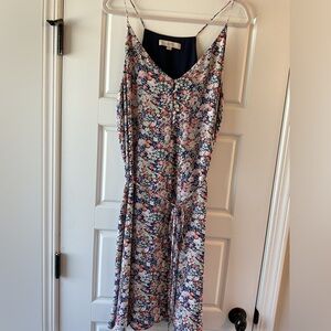 LOFT blue floral dress